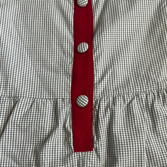 LITTLE BEAR SMOCKS GINGHAM ALABAMA ROMPER - Picture 5 of 8